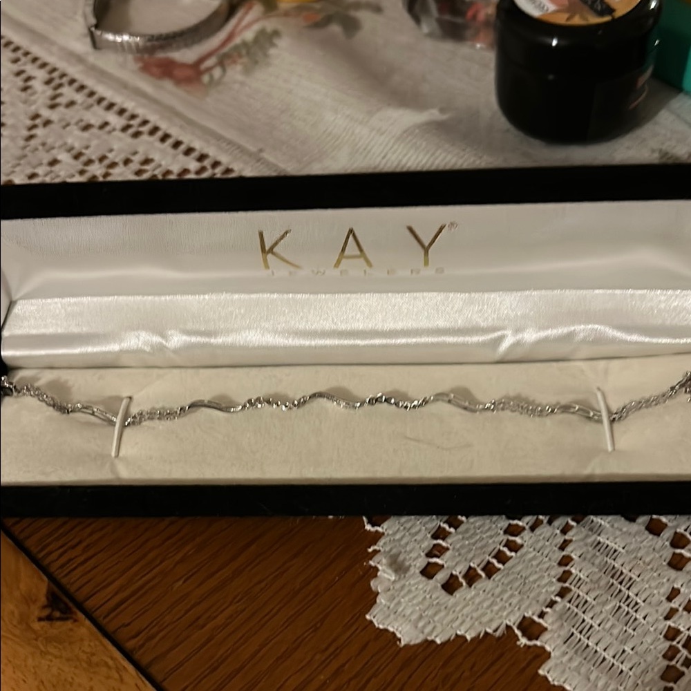 Kay Jewelers Silver Wave Bracelet